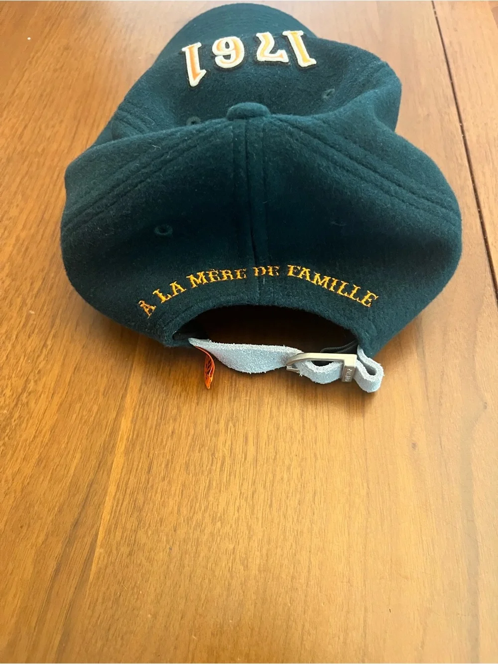 Dark Green Wool Cap with 1761 Embroidery